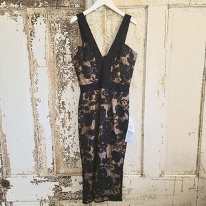 NWT Dress the Population "Apen" Sheath Dress Sz S